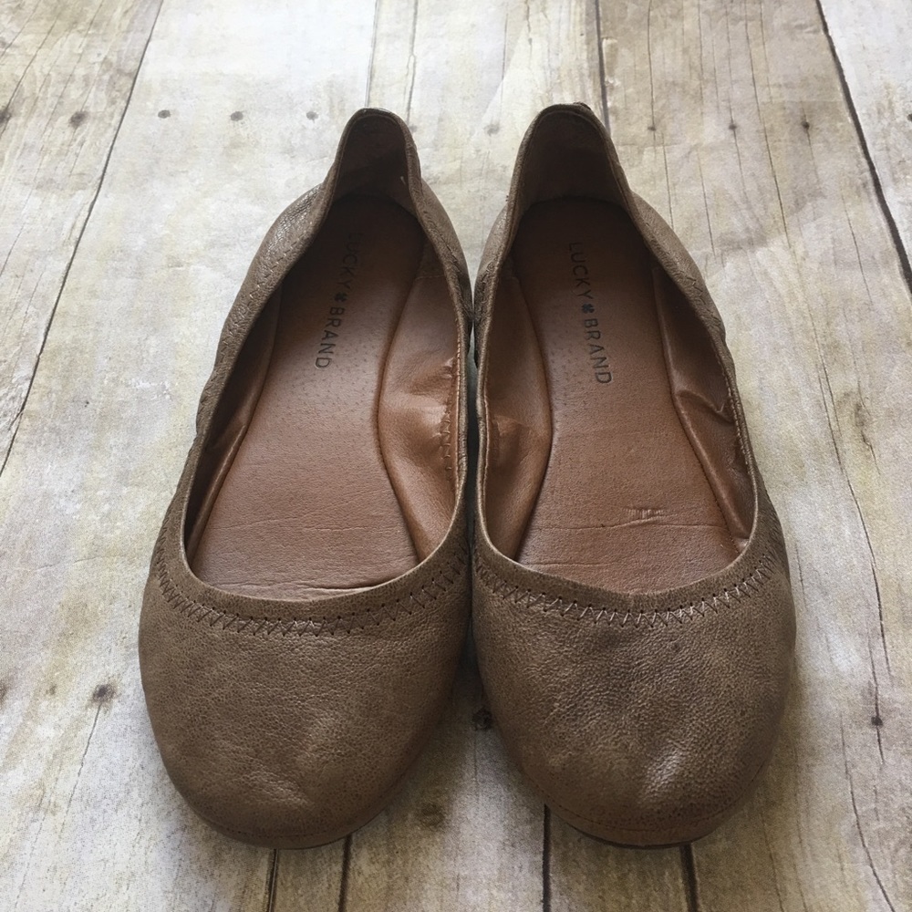 Lucky Brand Leather Ballet Flats